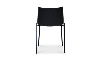 Moe's SILLA OUTDOOR DINING CHAIR- SET OF TWO (BLACK)