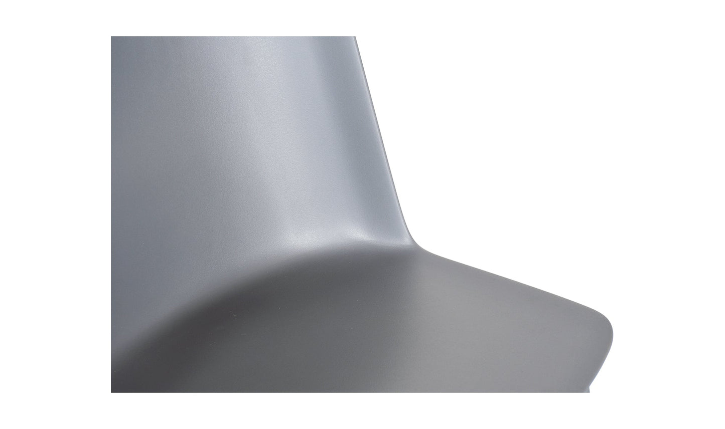 Moe's SILLA OUTDOOR DINING CHAIR- SET OF TWO (BLACK)