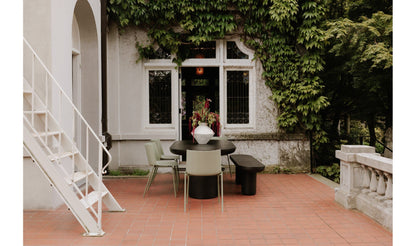 Moe's SILLA OUTDOOR DINING CHAIR- SET OF TWO (BLACK)