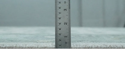 Silver and Gray Hand knotted Traditional Oushak Multi Size wool Area Rug.