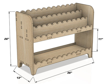DARLA V1- Scalloped Bookshelf