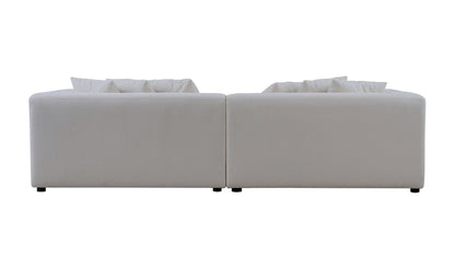 Moe's Home Collection Sofas Davie Sofa Warm White Davie Sofa Warm White