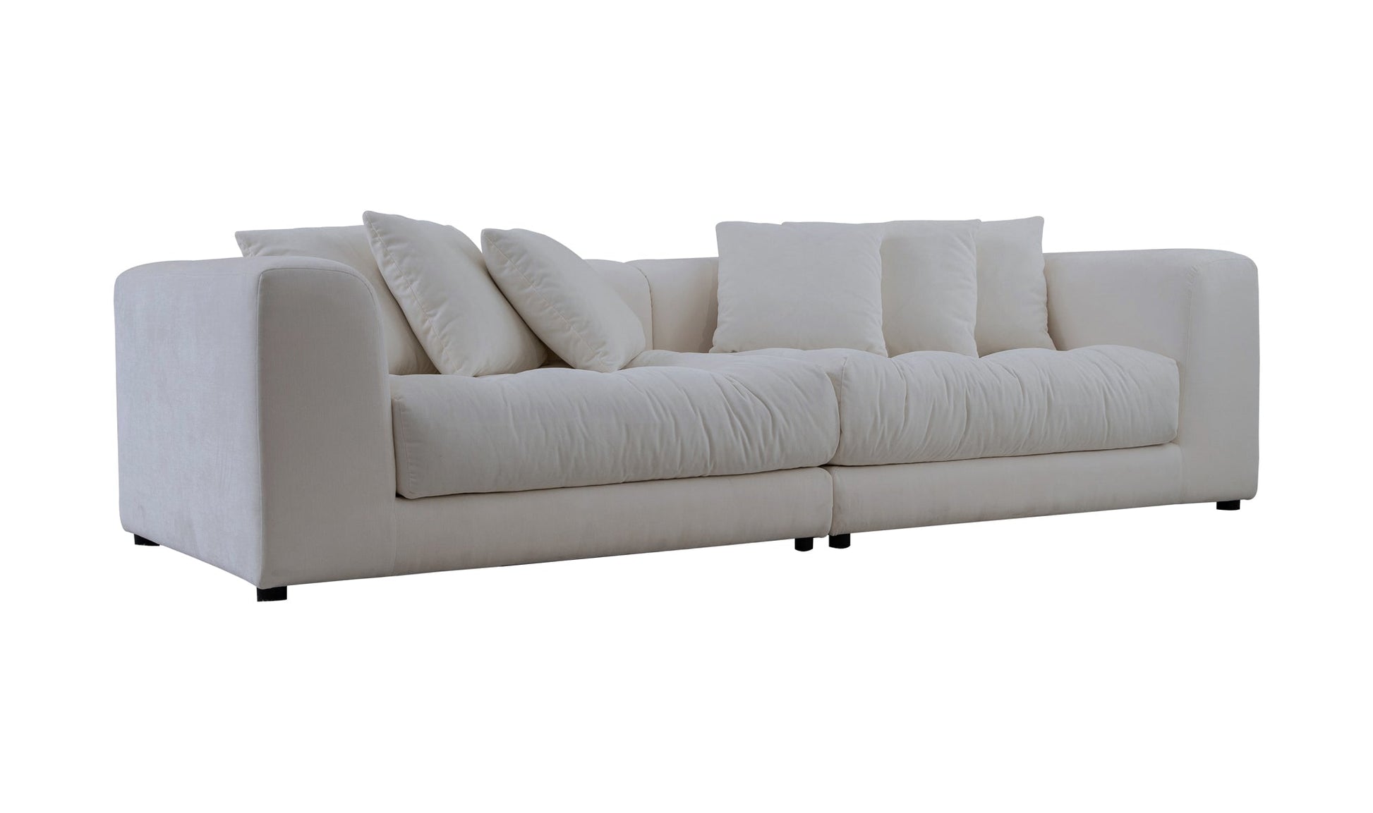 Moe's Home Collection Sofas Davie Sofa Warm White Davie Sofa Warm White