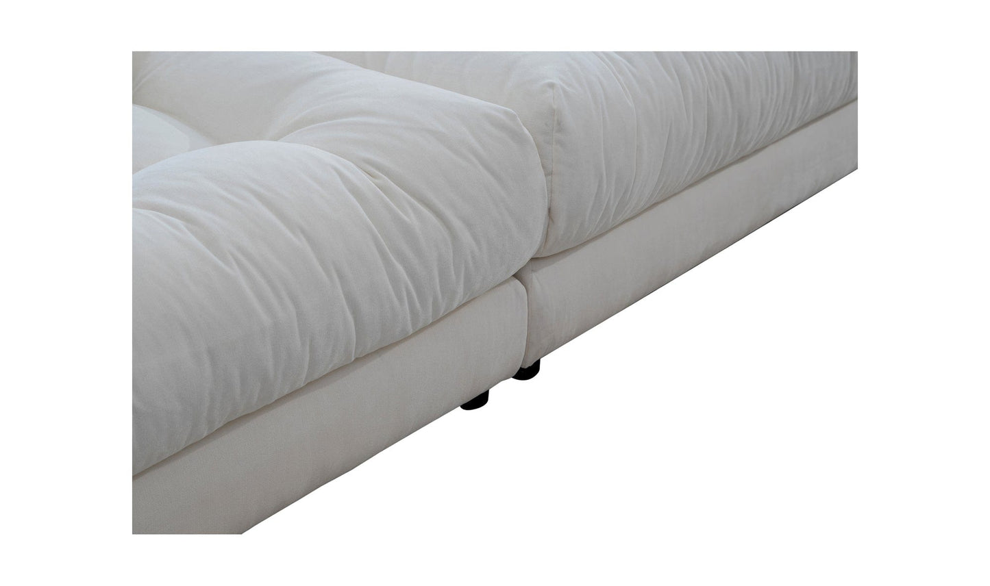 Moe's Home Collection Sofas Davie Sofa Warm White Davie Sofa Warm White