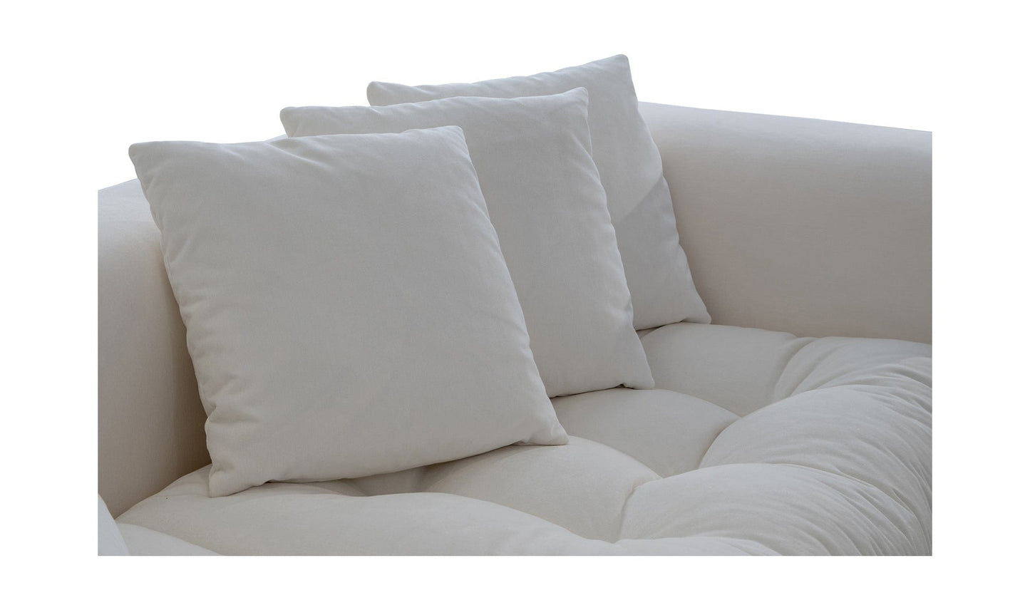 Moe's Home Collection Sofas Davie Sofa Warm White Davie Sofa Warm White