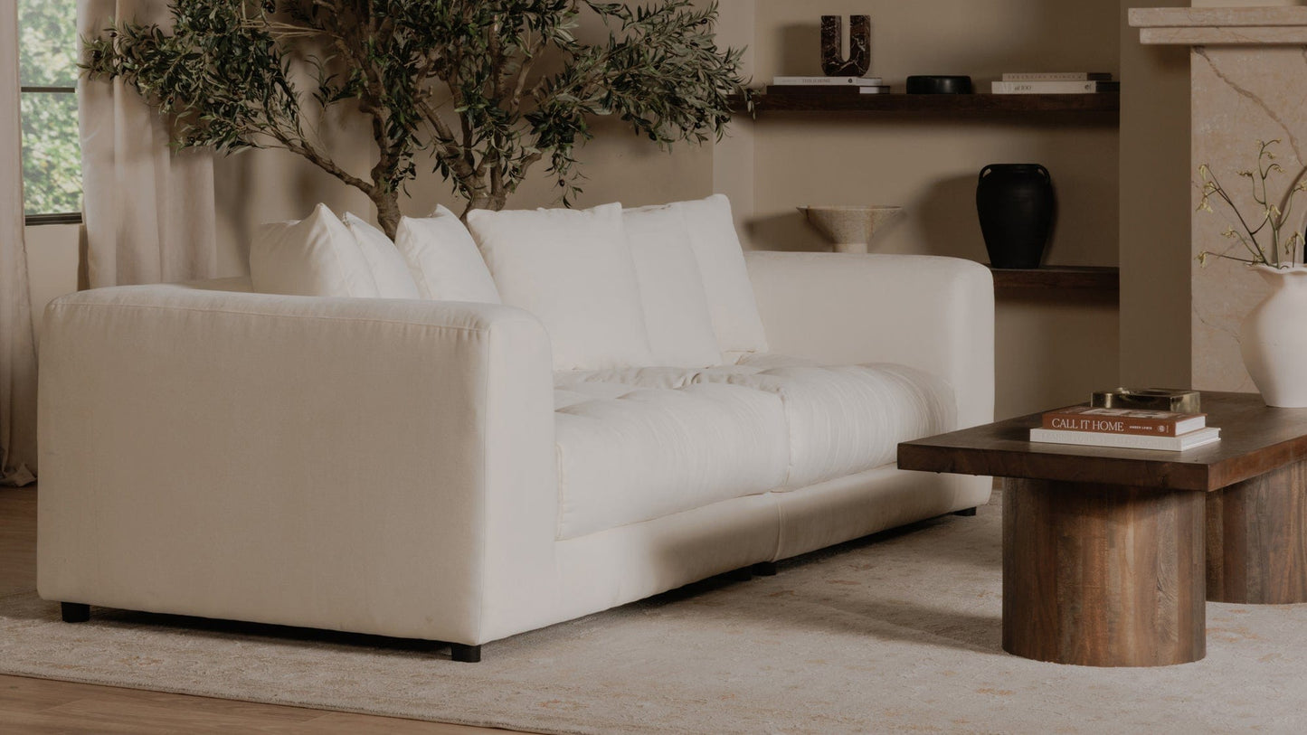 Moe's Home Collection Sofas Davie Sofa Warm White Davie Sofa Warm White
