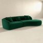 Ashcroft Furniture Co Sofas Elijah Japandi Style Curvy Sectional Sofa