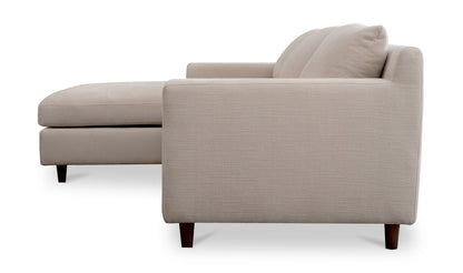 Moe's Home Collection Sofas Hutton Left Sectional Beige Hutton Left Sectional Beige