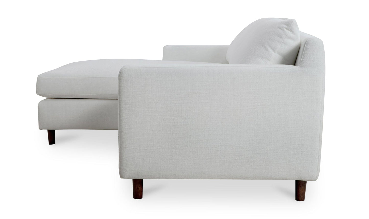 Moe's Home Collection Sofas Hutton Left Sectional White Hutton Left Sectional White