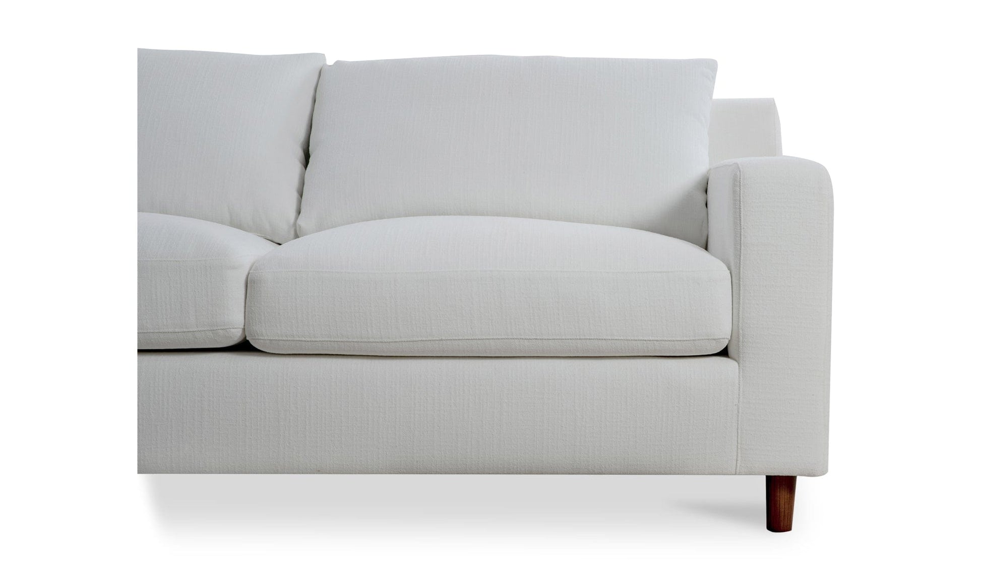 Moe's Home Collection Sofas Hutton Left Sectional White Hutton Left Sectional White