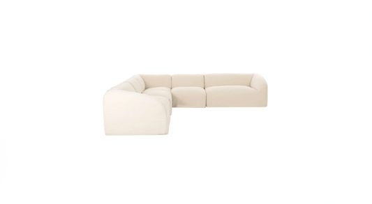 Moe's Home Collection Sofas Isla Classic L Modular Sectional Beige Isla Classic L Modular Sectional Beige