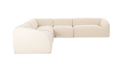 Moe's Home Collection Sofas Isla Classic L Modular Sectional Beige Isla Classic L Modular Sectional Beige