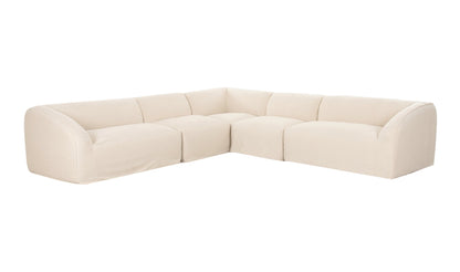 Moe's Home Collection Sofas Isla Classic L Modular Sectional Beige Isla Classic L Modular Sectional Beige