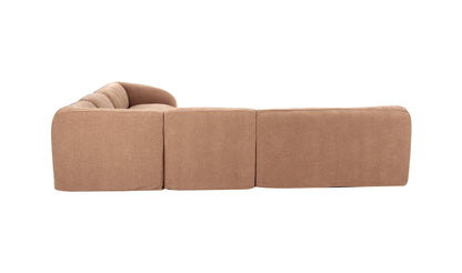 Moe's Home Collection Sofas Isla Classic L Modular Sectional Mocha Isla Classic L Modular Sectional Mocha