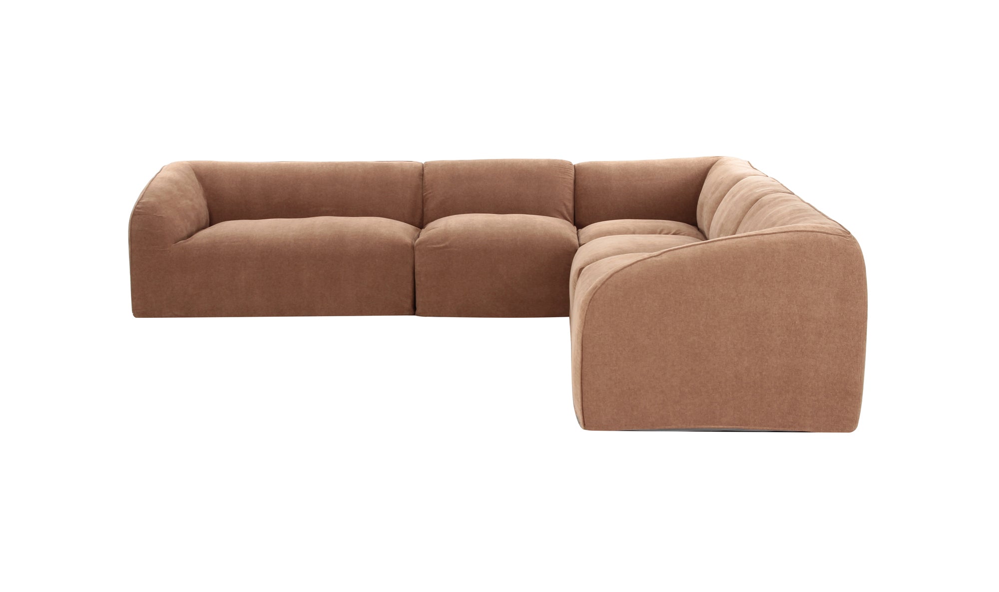 Isla Classic L Modular Sectional Mocha | The Carpentry Shop Co.