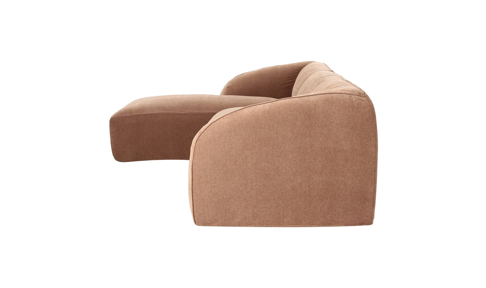 Moe's Home Collection Sofas Isla Lounge 3 Piece Modular Sectional Left Mocha Isla Lounge 3 Piece Modular Sectional Left Mocha