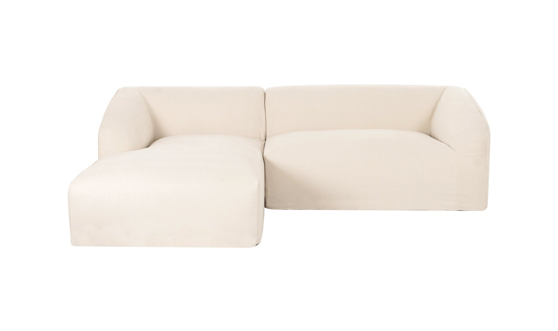 Moe's Home Collection Sofas Isla Nook 2 Piece Modular Sectional Left Beige Isla Nook 2 Piece Modular Sectional Left Beige