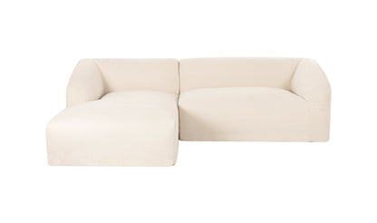 Moe's Home Collection Sofas Isla Nook 2 Piece Modular Sectional Left Beige Isla Nook 2 Piece Modular Sectional Left Beige