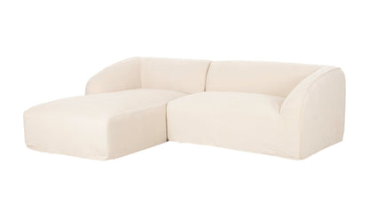 Moe's Home Collection Sofas Isla Nook 2 Piece Modular Sectional Left Beige Isla Nook 2 Piece Modular Sectional Left Beige