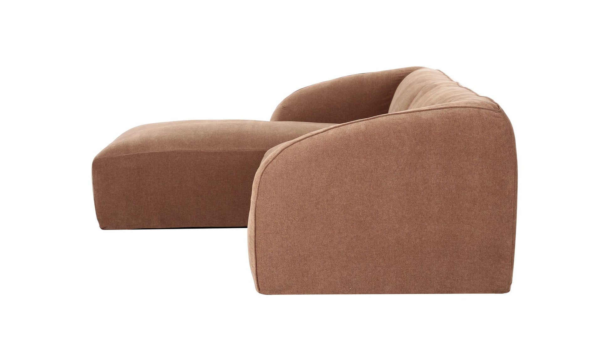 Moe's Home Collection Sofas Isla Nook 2 Piece Modular Sectional Left Mocha Isla Nook 2 Piece Modular Sectional Left Mocha