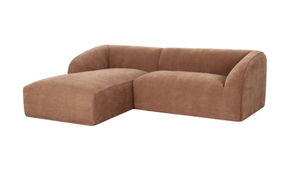 Moe's Home Collection Sofas Isla Nook 2 Piece Modular Sectional Left Mocha Isla Nook 2 Piece Modular Sectional Left Mocha