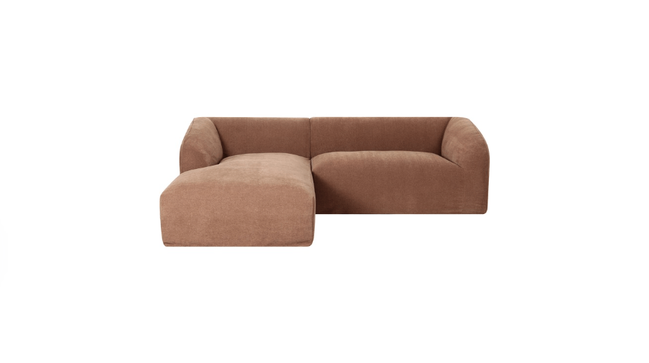 Moe's Home Collection Sofas Isla Nook 2 Piece Modular Sectional Left Mocha Isla Nook 2 Piece Modular Sectional Left Mocha
