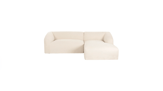 Moe's Home Collection Sofas Isla Nook 2 Piece Modular Sectional Right Beige Isla Nook 2 Piece Modular Sectional Right Beige
