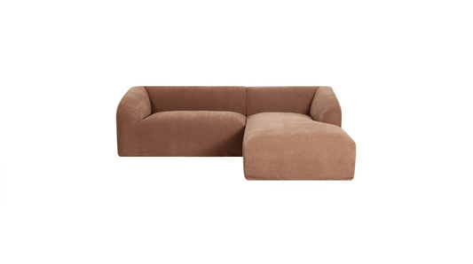 Moe's Home Collection Sofas Isla Nook 2 Piece Modular Sectional Right Mocha Isla Nook 2 Piece Modular Sectional Right Mocha