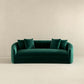 Ashcroft Furniture Co Sofas Kante Mid-Century Modern Green Velvet Sofa