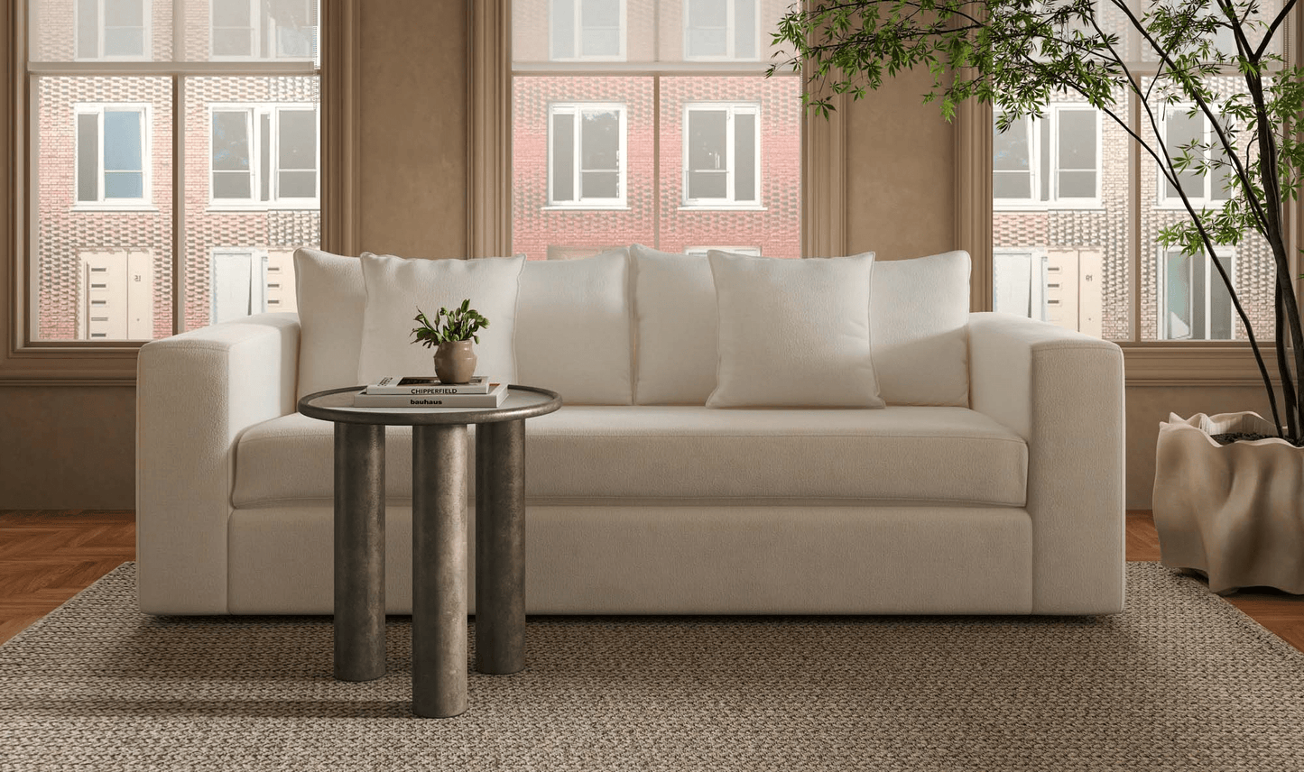 Moe's Home Collection Sofas KIRAN SLEEPER SOFA WHITE KIRAN SLEEPER SOFA WHITE