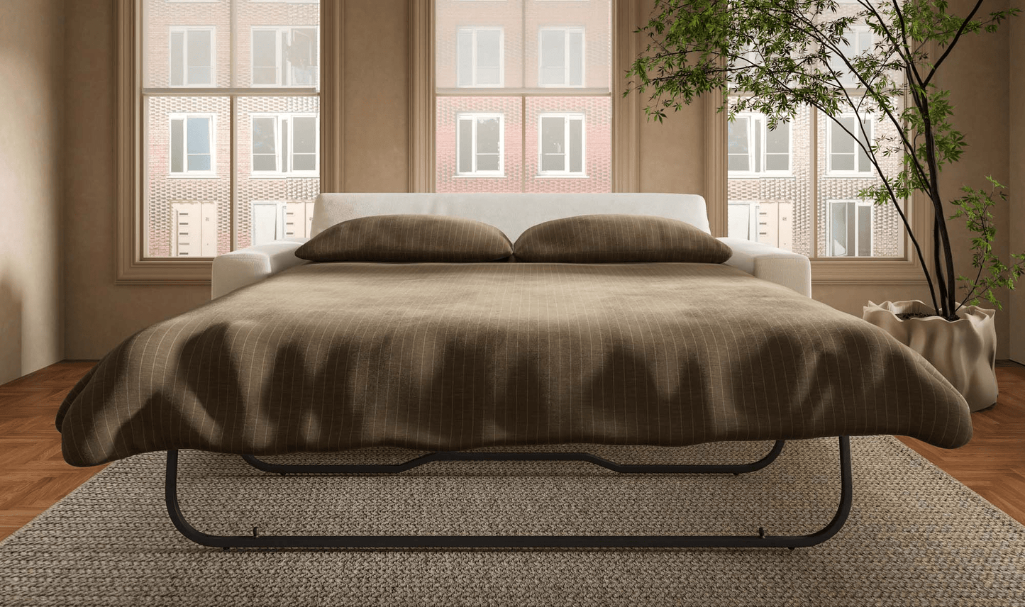 Moe's Home Collection Sofas KIRAN SLEEPER SOFA WHITE KIRAN SLEEPER SOFA WHITE