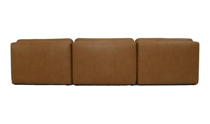 Moe's Home Collection Sofas Lino Armless Modular Sofa Tan Leather Lino Armless Modular Sofa Tan Leather
