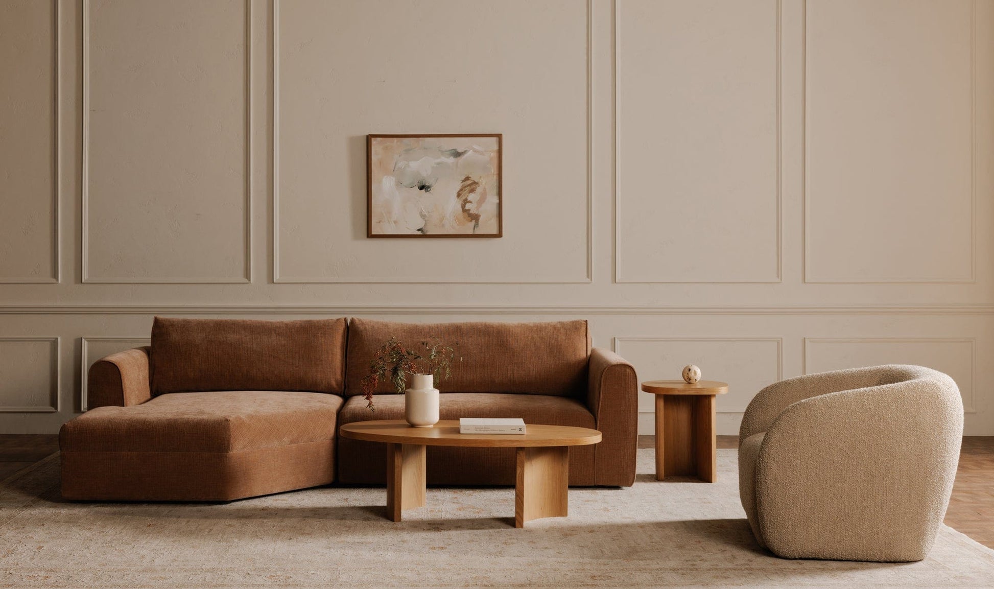 Moe's Home Collection Sofas Madrid Left Sectional Heritage Pink Madrid Left Sectional Heritage Pink