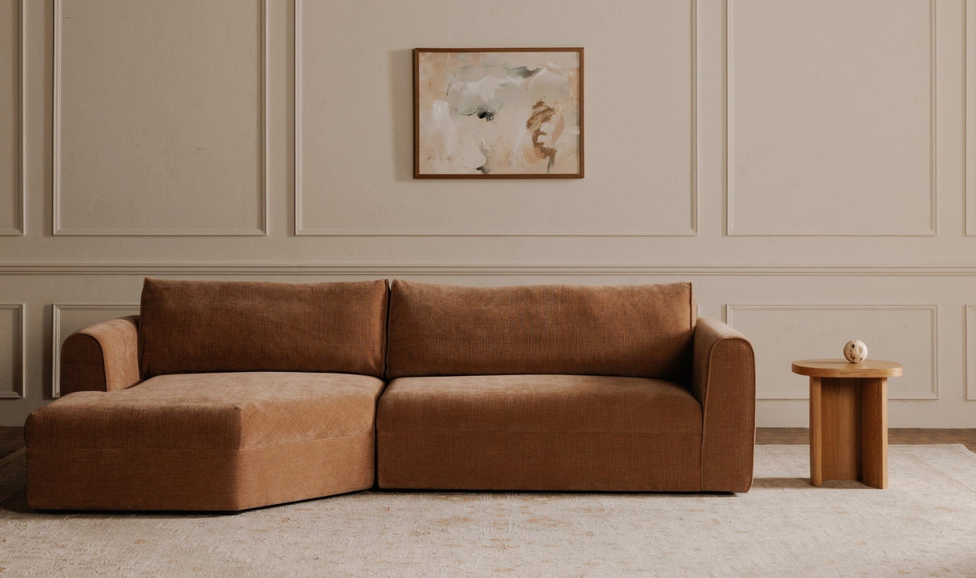 Moe's Home Collection Sofas Madrid Left Sectional Heritage Pink Madrid Left Sectional Heritage Pink