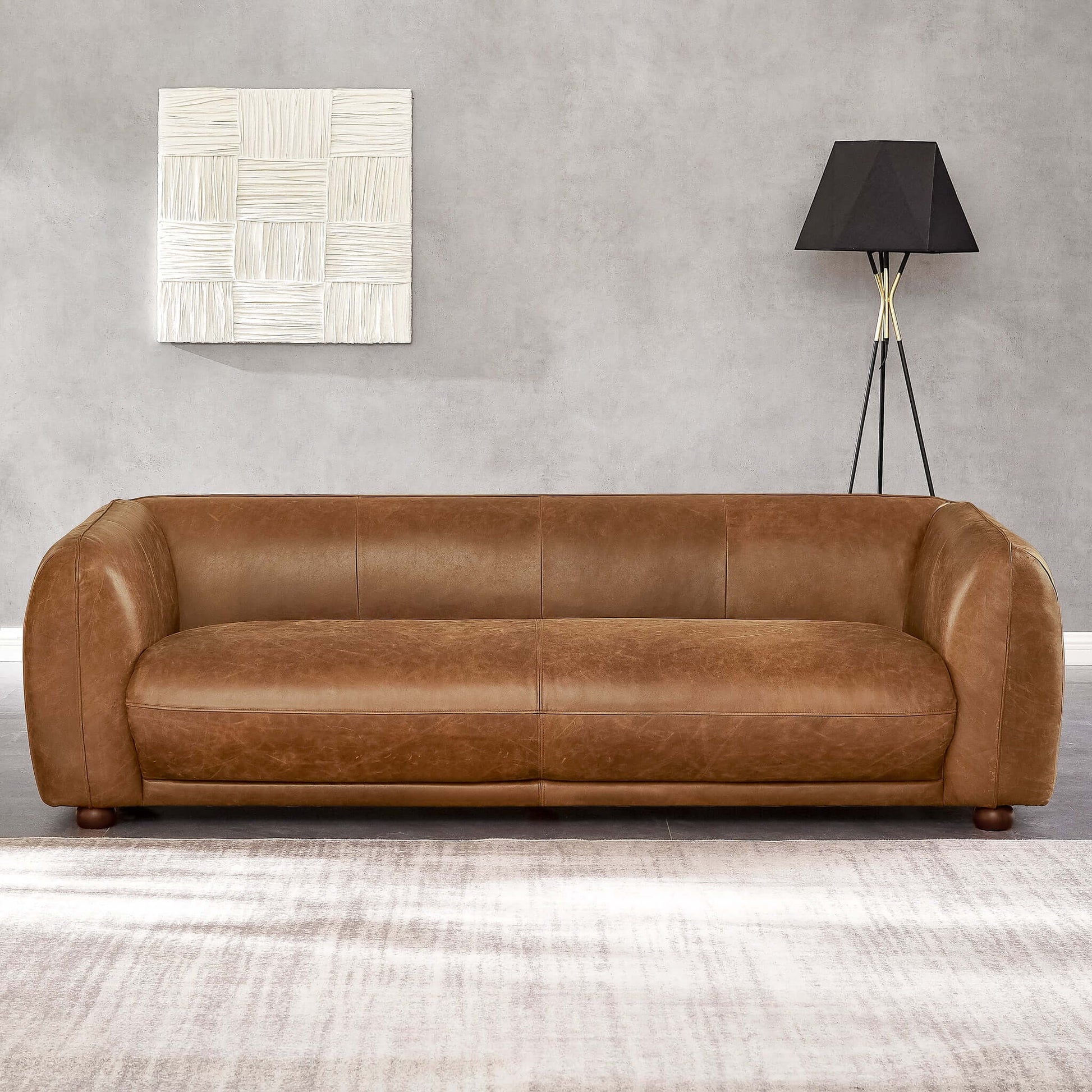 Ashcroft Furniture Co Sofas Marlon Luxury Italian Leather Sofa