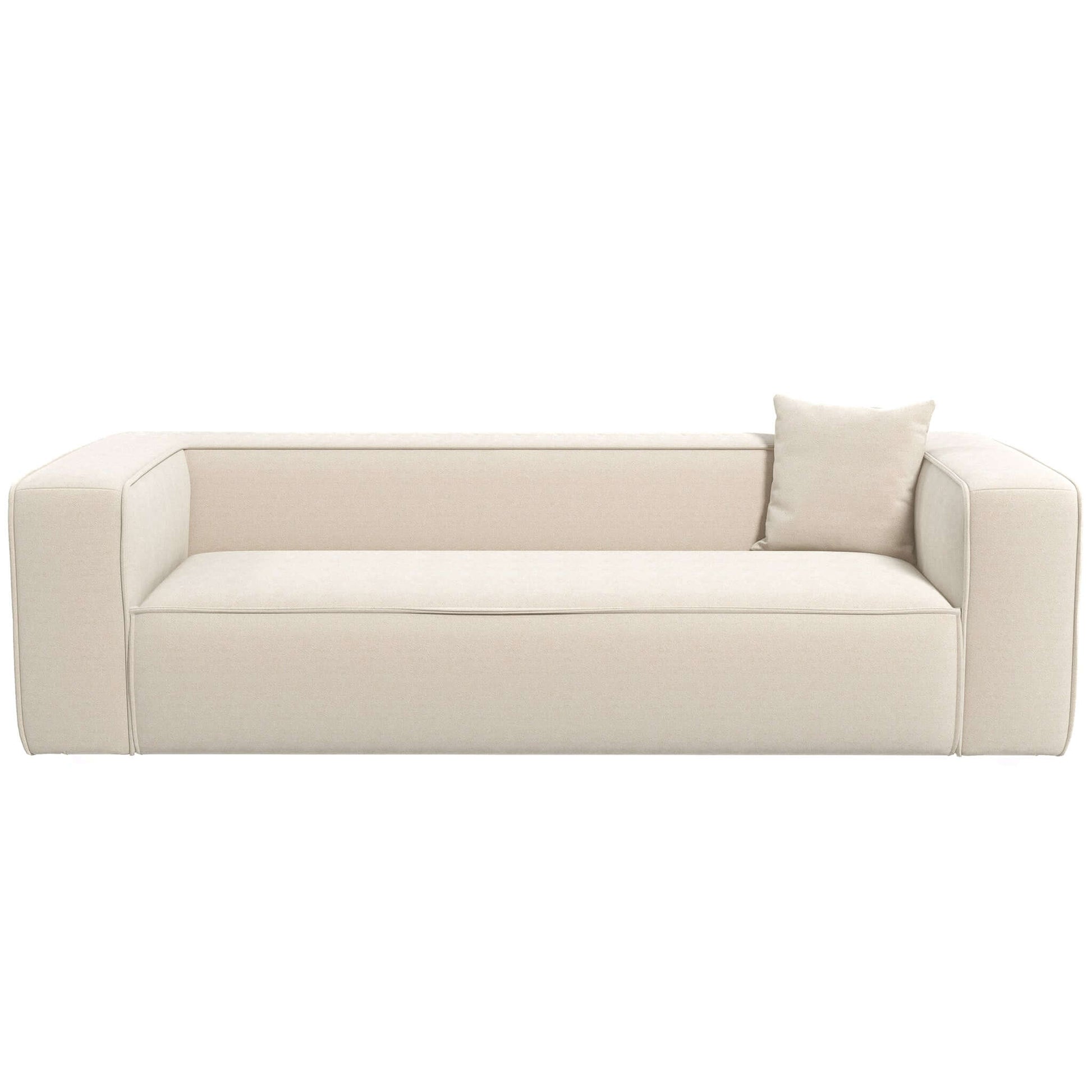 Ashcroft Furniture Co Sofas Marshall Modern Cream Boucle Sofa