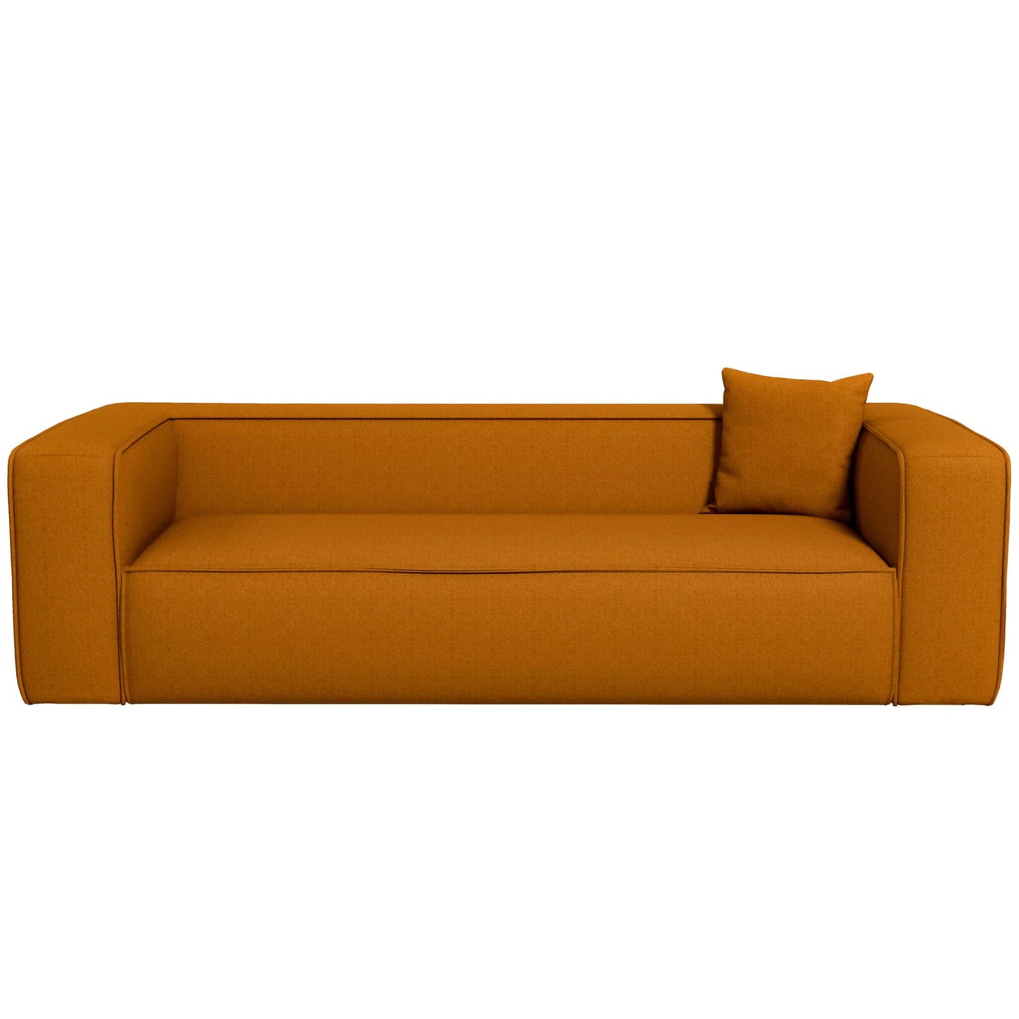 Ashcroft Furniture Co Sofas Marshall Modern Dark Yellow Boucle Sofa