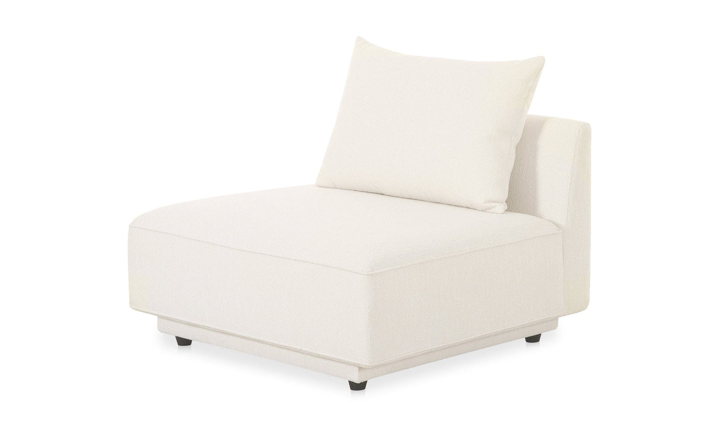 Moe's Home Collection Sofas WHITE Rosello Modular Slipper Chair Rosello Modular Slipper Chair