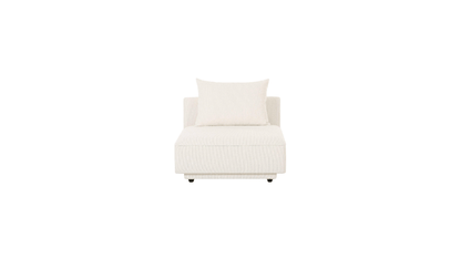 Moe's Home Collection Sofas WHITE Rosello Modular Slipper Chair Rosello Modular Slipper Chair