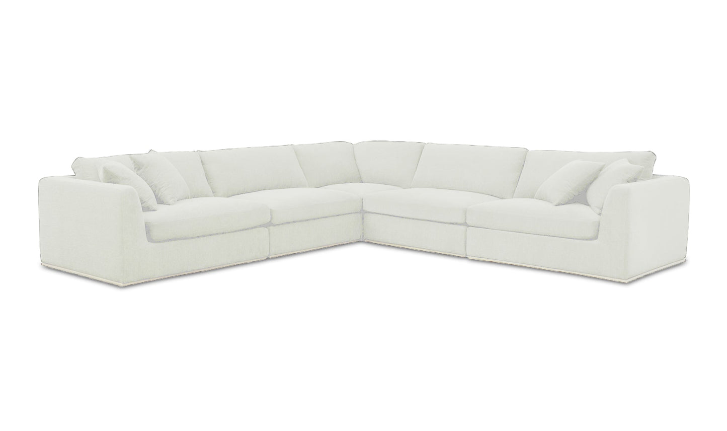 Moe's Home Collection Sofas Rue Classic L Modular Sectional Off White Rue Classic L Modular Sectional Off White