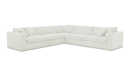 Moe's Home Collection Sofas Rue Classic L Modular Sectional Off White Rue Classic L Modular Sectional Off White