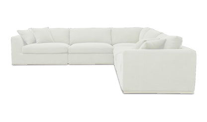 Moe's Home Collection Sofas Rue Classic L Modular Sectional Off White Rue Classic L Modular Sectional Off White