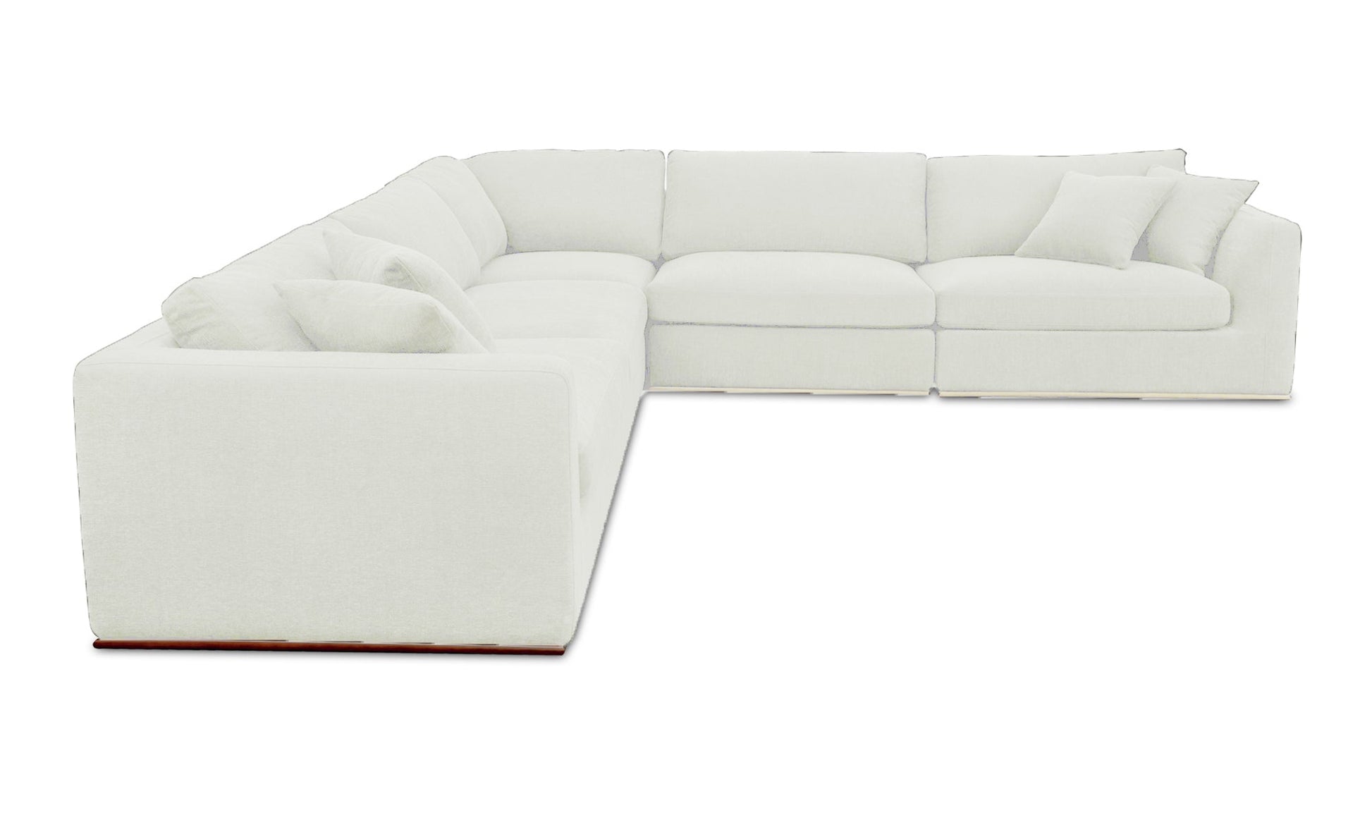 Moe's Home Collection Sofas Rue Classic L Modular Sectional Off White Rue Classic L Modular Sectional Off White