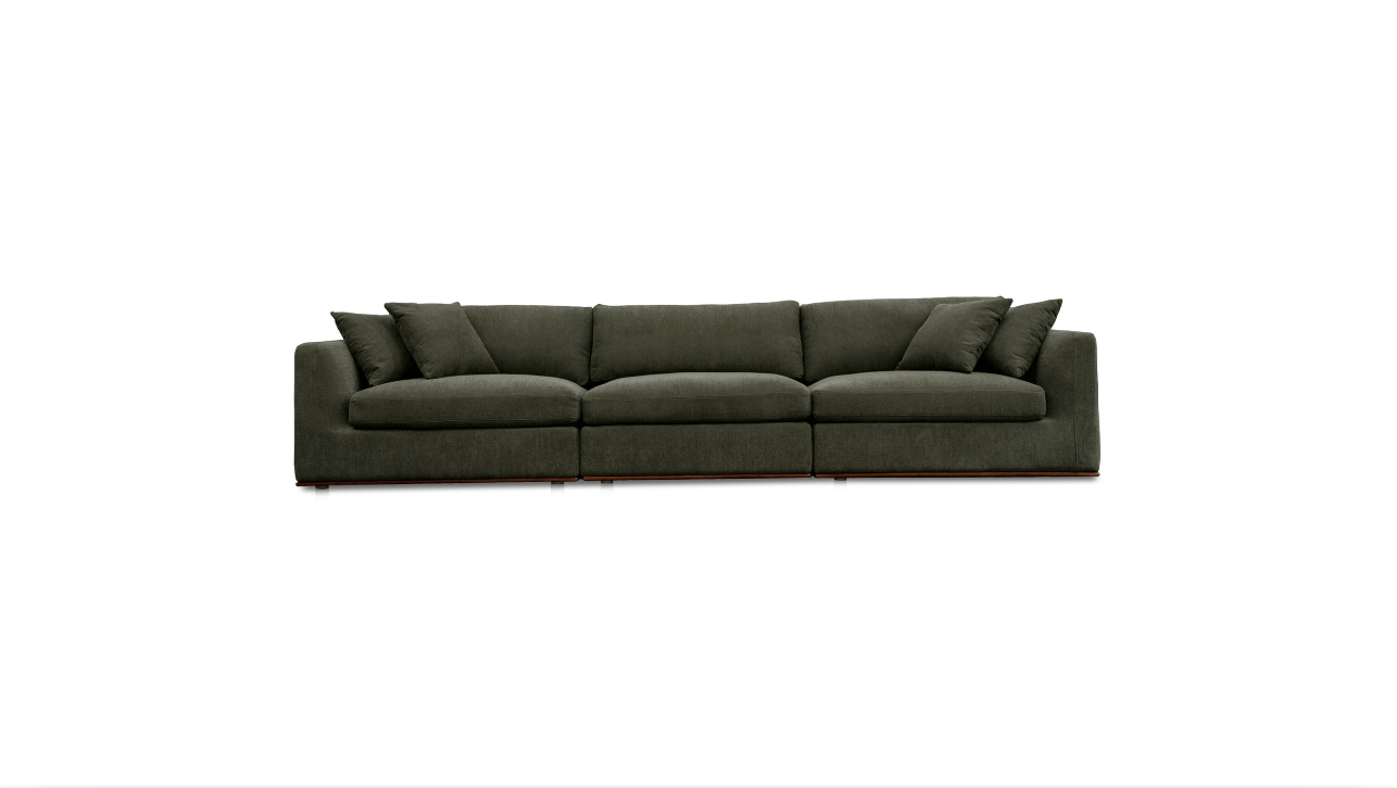 Moe's Home Collection Sofas Rue Modular Sofa Dark Green Rue Modular Sofa Dark Green