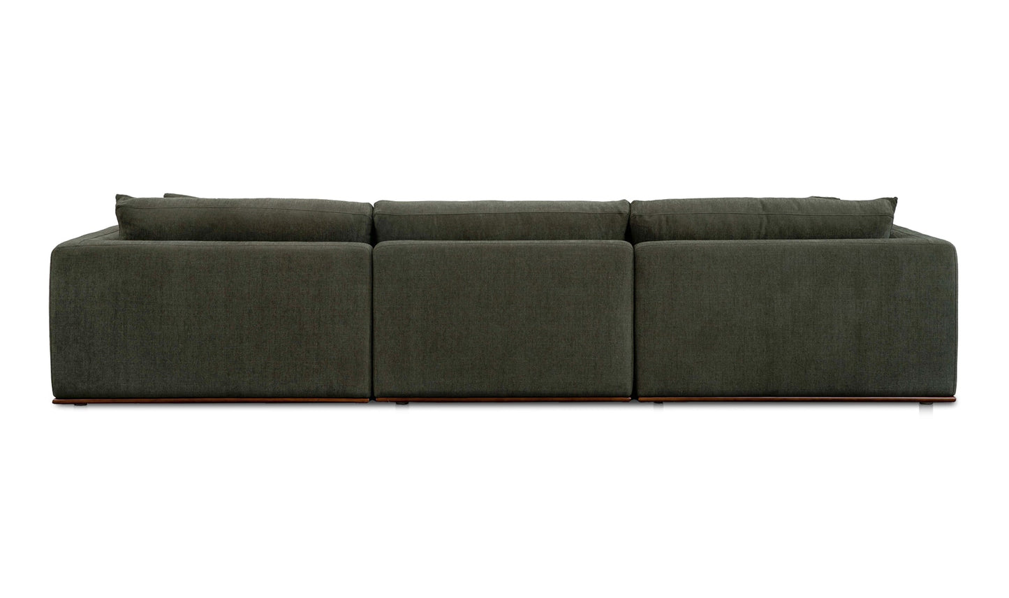 Moe's Home Collection Sofas Rue Modular Sofa Dark Green Rue Modular Sofa Dark Green