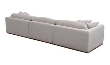 Moe's Home Collection Sofas Rue Modular Sofa Flecked Grey Rue Modular Sofa Flecked Grey
