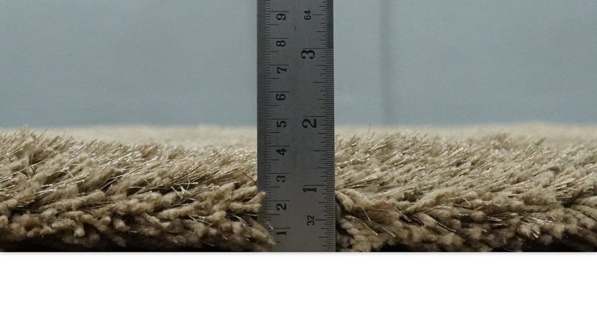 Solid 3x5, 4X6 and 5x7 Hand Woven Shag Brown Soft Viscose Area Rug.