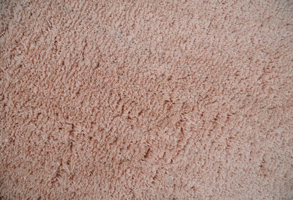 Solid Plush and Soft 3x5, 4x6 and 5x7 Hand Woven Shag Peach Area Rug | SHAG11.