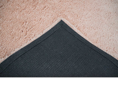 Solid Plush and Soft 3x5, 4x6 and 5x7 Hand Woven Shag Peach Area Rug | SHAG11.