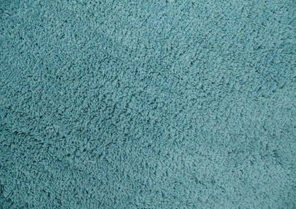 Solid Plush and Soft 3x5, 4x6 and 5x7 Hand Woven Shag Teal Area Rug.